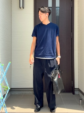「アイテム（タンクトップ）」を使った、ATSUさん（メンズ・182cm・30代）の夏コーディネート