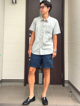 「アイテム（リング）」を使った、ATSUさん（メンズ・182cm）の夏コーディネート