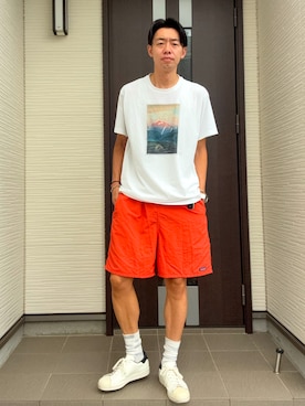 「アイテム（レッグウェア）」を使った、ATSUさん（メンズ・182cm）の秋コーディネート