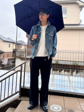 「Paraboot（パラブーツ）のアイテム」を使った、ATSUさん（メンズ・182cm）の春コーディネート