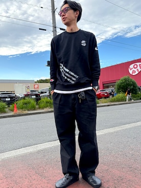 「アイテム（サンダル）」を使った、ATSUさん（メンズ・182cm）の秋コーディネート