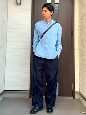 「Paraboot（パラブーツ）のアイテム」を使った、ATSUさん（メンズ・182cm）の春コーディネート