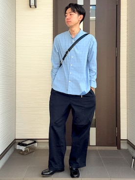 「アイテム（アナログ腕時計）」を使った、ATSUさん（メンズ・182cm）の秋コーディネート