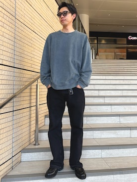 「B.C STOCK（ベーセーストック）のアイテム」を使った、ATSUさん（メンズ・182cm）の冬コーディネート