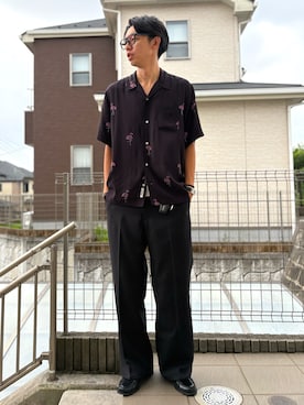「Wrangler（ラングラー）のアイテム」を使った、ATSUさん（メンズ・182cm）の夏コーディネート