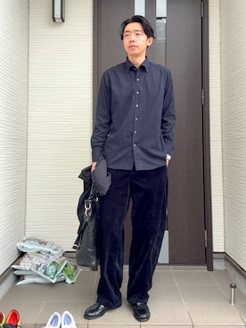 「アイテム（アナログ腕時計）」を使った、ATSUさん（メンズ・182cm）の秋コーディネート