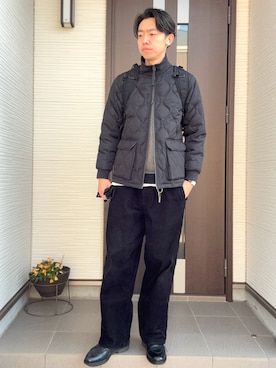 「HAMILTON（ハミルトン）のアイテム」を使った、ATSUさん（メンズ・182cm）の冬コーディネート