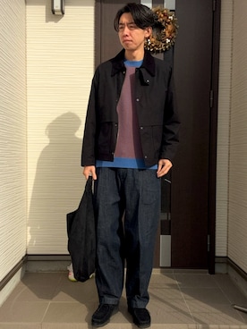 「アイテム（アナログ腕時計）」を使った、ATSUさん（メンズ・182cm）の秋コーディネート