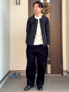 「アイテム（アナログ腕時計）」を使った、ATSUさん（メンズ・182cm）の冬コーディネート