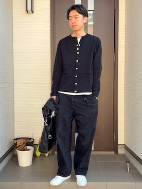 「J&M Davidson（ジェイアンドエムデヴィッドソン）のアイテム」を使った、ATSUさん（メンズ・182cm）の春コーディネート