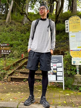 「アイテム（帽子）」を使った、ATSUさん（メンズ・182cm）の秋コーディネート