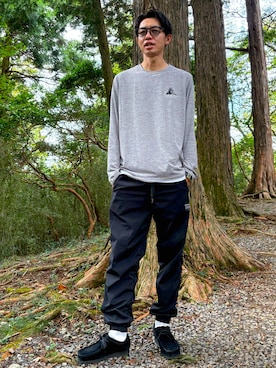 「アイテム（レッグウェア）」を使った、ATSUさん（メンズ・182cm）の秋コーディネート