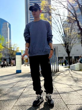 「B.C STOCK（ベーセーストック）のアイテム」を使った、ATSUさん（メンズ・182cm）の春コーディネート