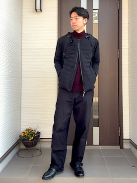 「HAMILTON（ハミルトン）のアイテム」を使った、ATSUさん（メンズ・182cm）の冬コーディネート