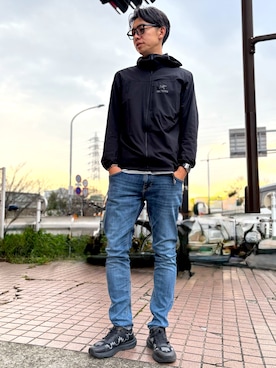「ARC'TERYX（アークテリクス）のアイテム」を使った、ATSUさん（メンズ・182cm）の春コーディネート