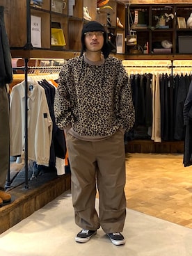 「アイテム（帽子）」を使った、堀井圭さん（メンズ・172cm・30代）の秋コーディネート