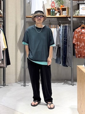 堀井圭さん(メンズ・172cm)の夏コーディネート