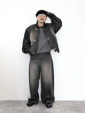 堀井圭さん(メンズ・172cm)の夏コーディネート
