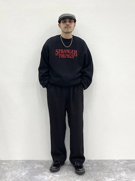「アイテム（その他シューズ）」を使った、堀井圭さん（メンズ・172cm・30代）の冬コーディネート