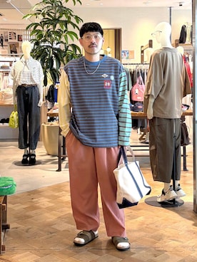 堀井圭さん（メンズ・172cm）の春コーディネート