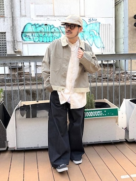 堀井圭さん（メンズ・172cm）の春コーディネート