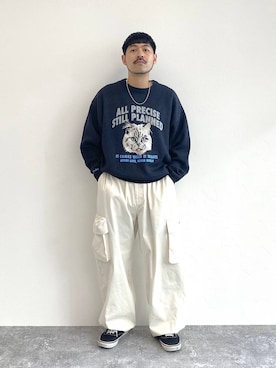 「アイテム（アクセサリー）」を使った、堀井圭さん（メンズ・172cm・30代）の秋コーディネート