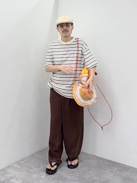 堀井圭さん（メンズ・172cm）の夏コーディネート