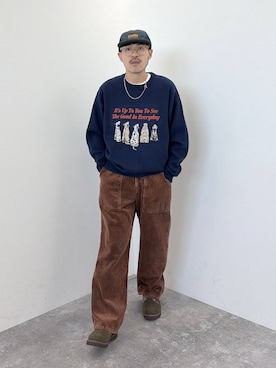 堀井圭さん（メンズ・172cm）の秋コーディネート