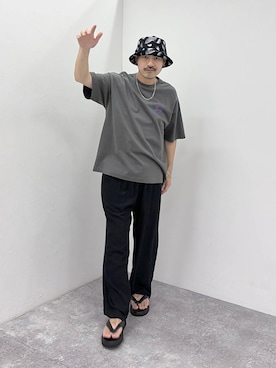 堀井圭さん（メンズ・172cm）の夏コーディネート
