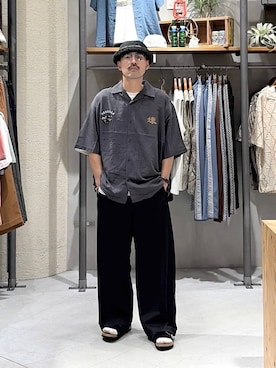 堀井圭さん(メンズ・172cm)の夏コーディネート