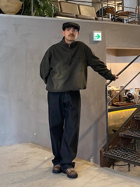 「niko and...（ニコアンド）のアイテム」を使った、堀井圭さん（メンズ・172cm）の夏コーディネート