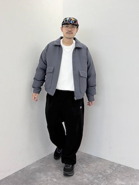 堀井圭さん(メンズ・172cm)の秋コーディネート