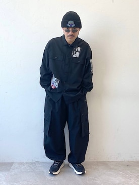 堀井圭さん（メンズ・172cm）の冬コーディネート