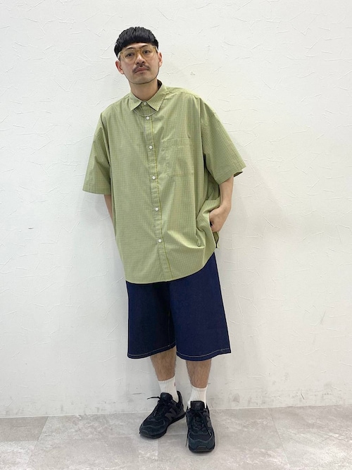 イージーケア柄ショートスリーブシャツ