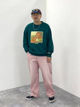 「アイテム（ネックレス）」を使った、堀井圭さん（メンズ・172cm・40代）の冬コーディネート