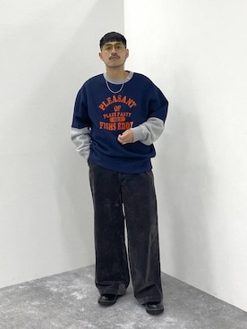 「アイテム（その他シューズ）」を使った、堀井圭さん（メンズ・172cm・30代）の秋コーディネート