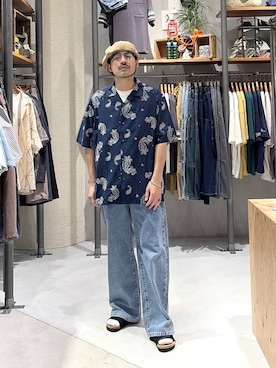 堀井圭さん(メンズ・172cm)の春コーディネート