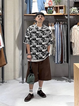 堀井圭さん（メンズ・172cm）の夏コーディネート