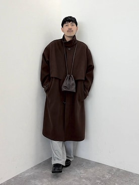 堀井圭さん(メンズ・172cm)の秋コーディネート