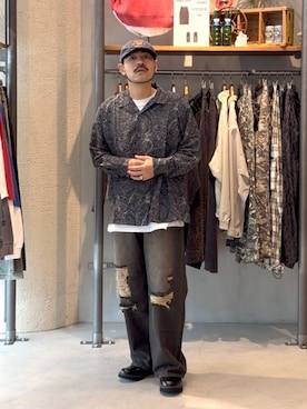 堀井圭さん(メンズ・172cm)の秋コーディネート
