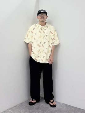 堀井圭さん（メンズ・172cm）の夏コーディネート