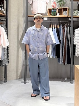 堀井圭さん(メンズ・172cm)の夏コーディネート