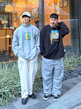 「アイテム（アクセサリー、その他）」を使った、堀井圭さん（メンズ・172cm）の冬コーディネート