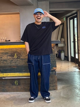 「夏コーデ」｜堀井圭さん（メンズ・172cm・30代）の夏コーディネート