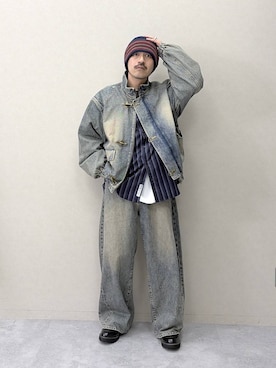 堀井圭さん(メンズ・172cm)の夏コーディネート