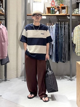 堀井圭さん（メンズ・172cm）の夏コーディネート