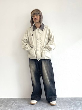 「アイテム（その他アウター）」を使った、堀井圭さん（メンズ・172cm・30代）の秋コーディネート