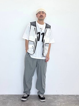 堀井圭さん（メンズ・172cm）の春コーディネート