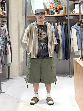堀井圭さん(メンズ・172cm)の春コーディネート