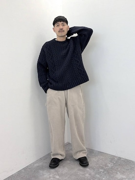 堀井圭さん(メンズ・172cm)の秋コーディネート